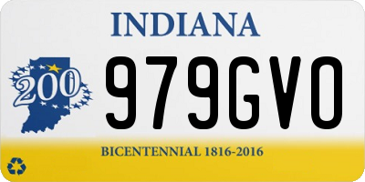 IN license plate 979GVO