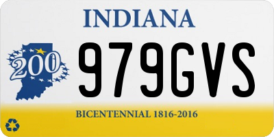 IN license plate 979GVS