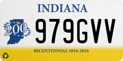 IN license plate 979GVV