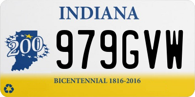 IN license plate 979GVW