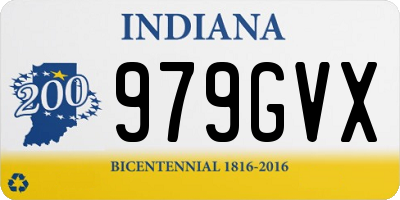 IN license plate 979GVX