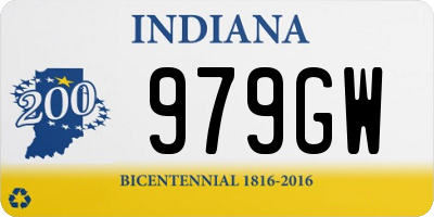 IN license plate 979GW