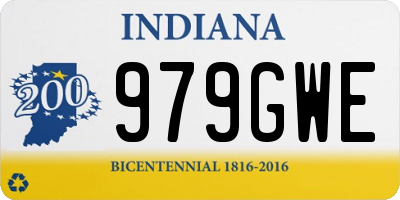 IN license plate 979GWE