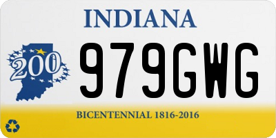 IN license plate 979GWG