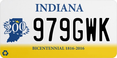 IN license plate 979GWK