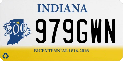IN license plate 979GWN