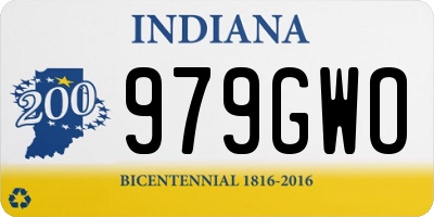 IN license plate 979GWO