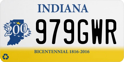 IN license plate 979GWR