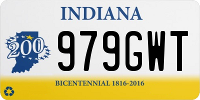 IN license plate 979GWT