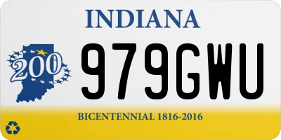 IN license plate 979GWU