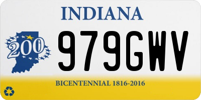 IN license plate 979GWV