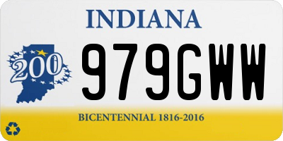 IN license plate 979GWW