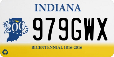 IN license plate 979GWX