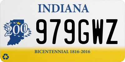 IN license plate 979GWZ