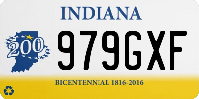 IN license plate 979GXF