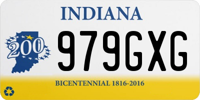 IN license plate 979GXG