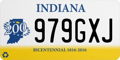 IN license plate 979GXJ