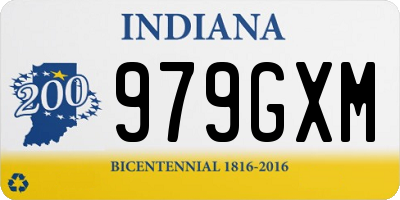 IN license plate 979GXM