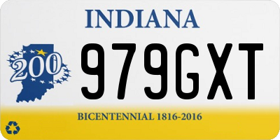 IN license plate 979GXT