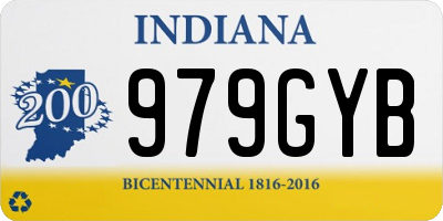 IN license plate 979GYB