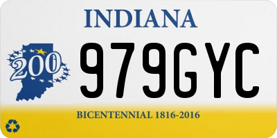 IN license plate 979GYC