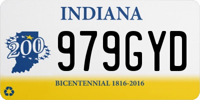 IN license plate 979GYD
