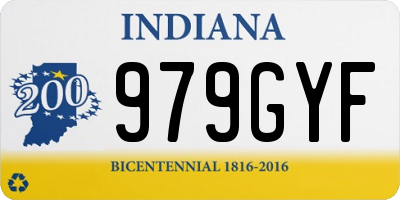 IN license plate 979GYF