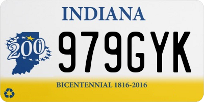 IN license plate 979GYK