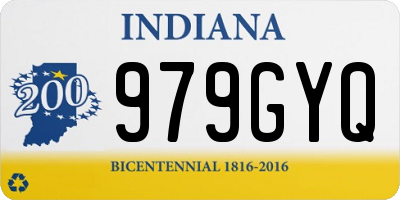 IN license plate 979GYQ