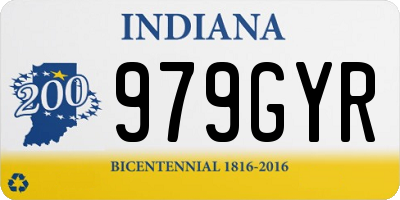 IN license plate 979GYR