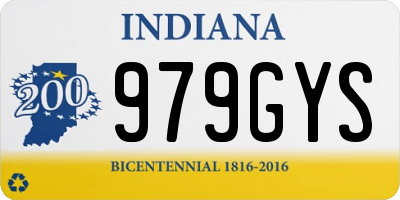 IN license plate 979GYS