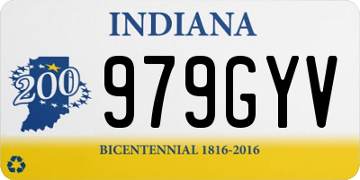 IN license plate 979GYV
