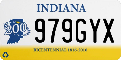 IN license plate 979GYX