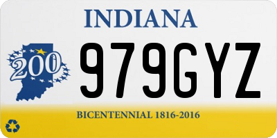 IN license plate 979GYZ