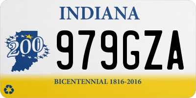 IN license plate 979GZA