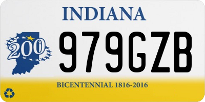 IN license plate 979GZB