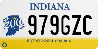 IN license plate 979GZC