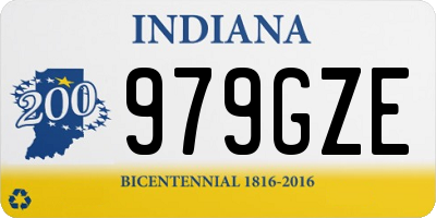 IN license plate 979GZE