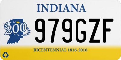 IN license plate 979GZF