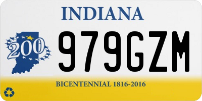IN license plate 979GZM