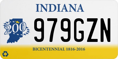 IN license plate 979GZN