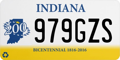 IN license plate 979GZS