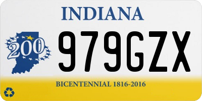 IN license plate 979GZX
