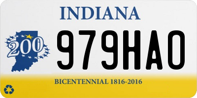 IN license plate 979HAO