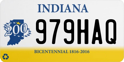 IN license plate 979HAQ