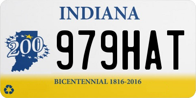 IN license plate 979HAT
