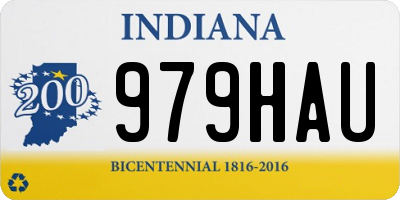 IN license plate 979HAU