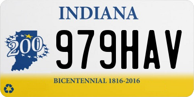 IN license plate 979HAV
