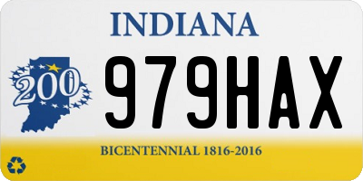 IN license plate 979HAX