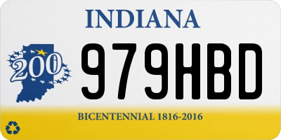 IN license plate 979HBD
